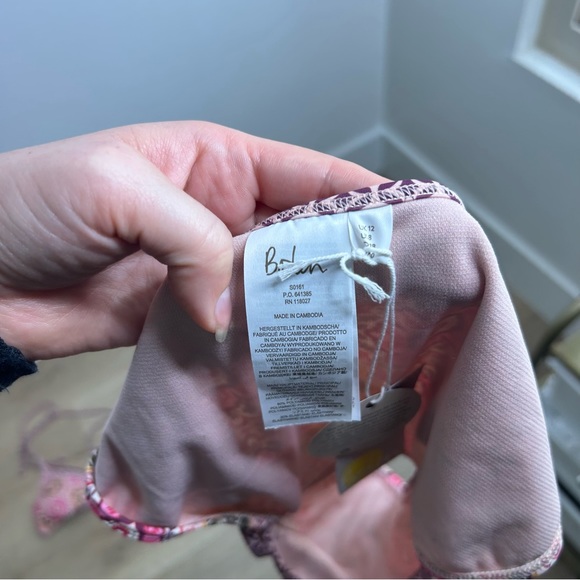 NWT Boden Pink Multicolor String Bikini Set Size 8 - Picture 10 of 10